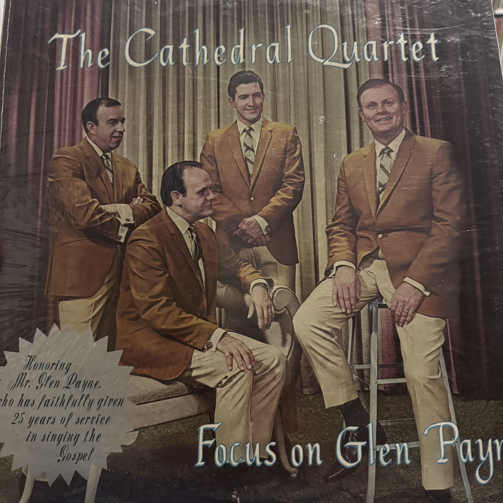 UBER RARE SEALED Cathedral Quartet LP Focus On Glen Payne Hymntone Gospel 