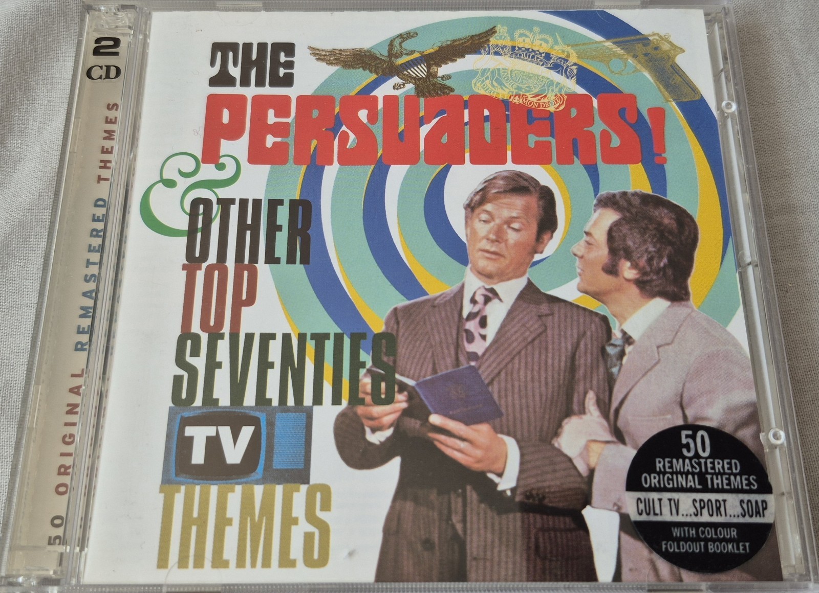 THE PERSUADERS + OTHER TOP SEVENTIES TV THEMES 2 CD SET UNPLAYED REMASTERED
