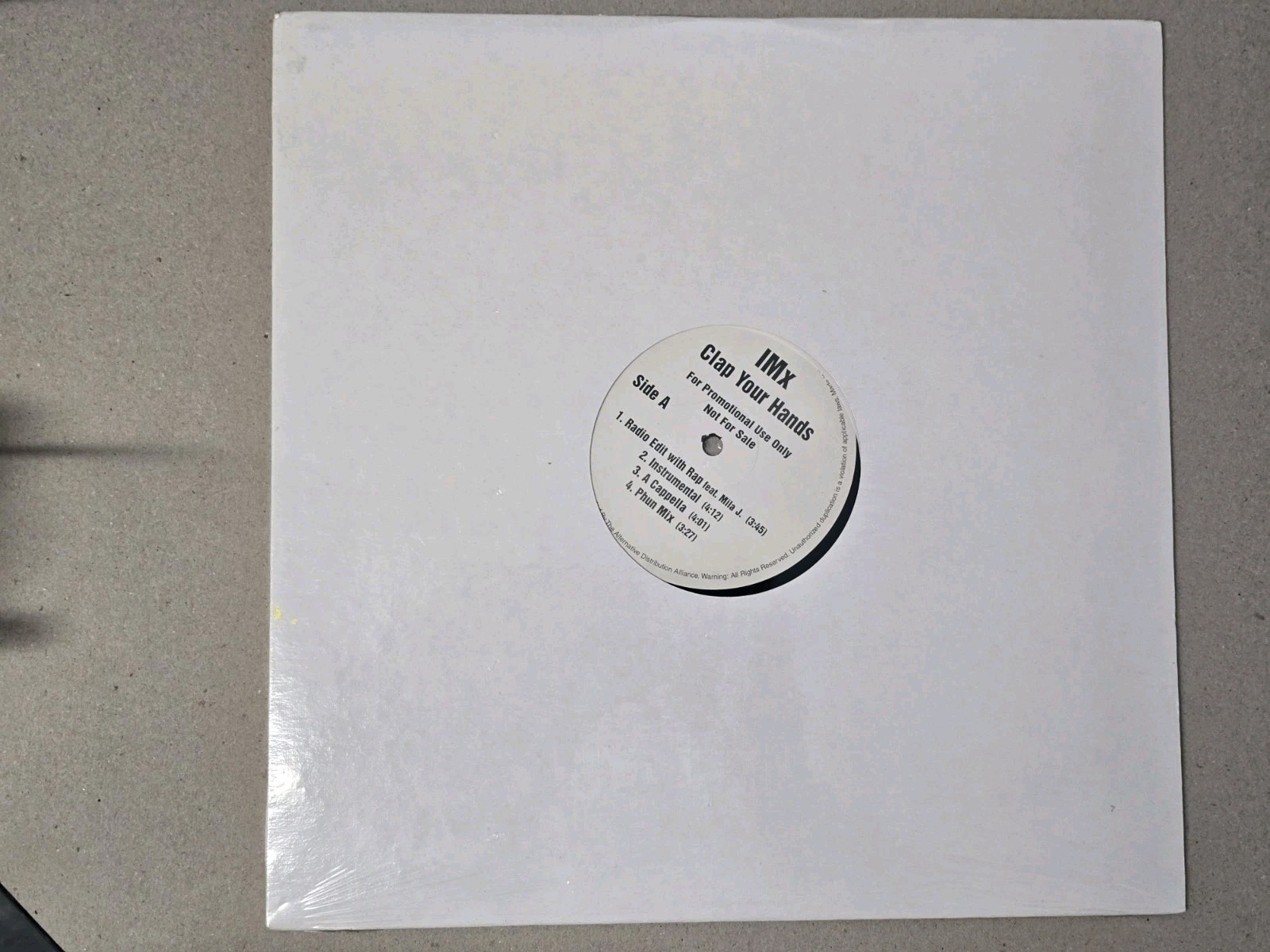 IMx Clap Your Hands 12” single sealed vinyl New Line Records 2001 Hip Hop Rare