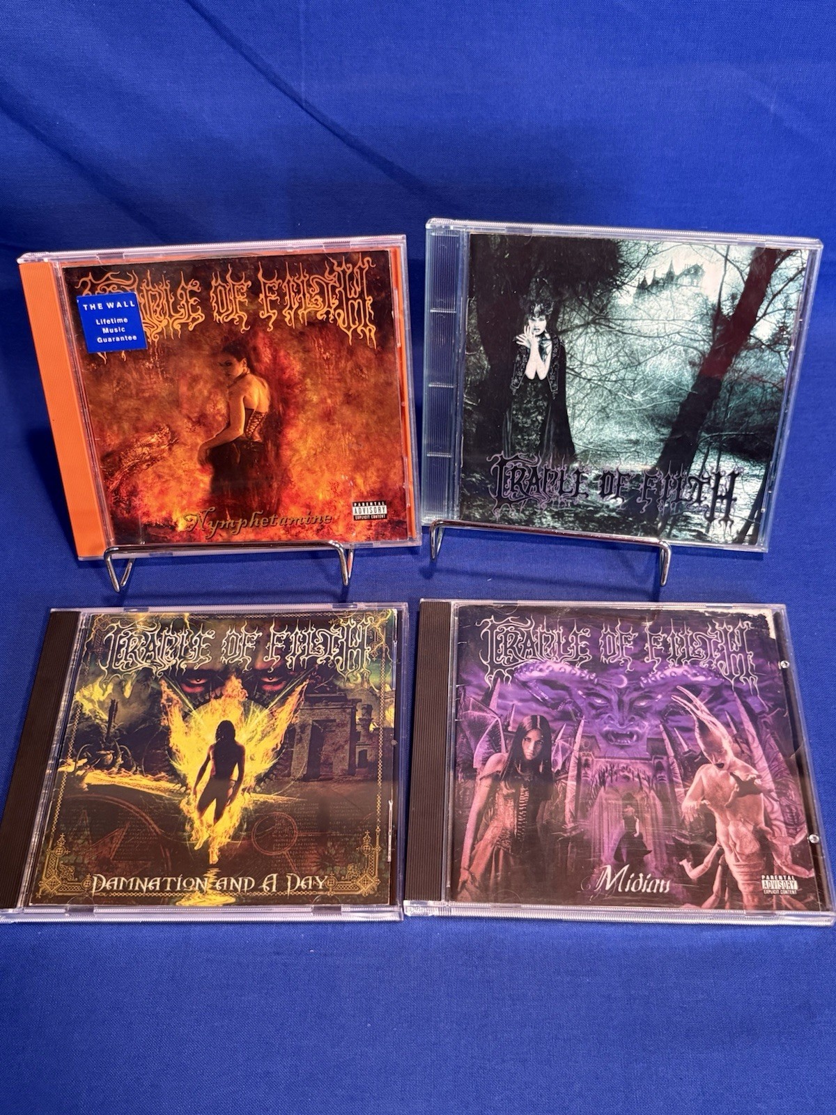 CD Lot If 4 Cradle Of Filth CDs Nymphetamine Midian Damnation And A Day Dusk And