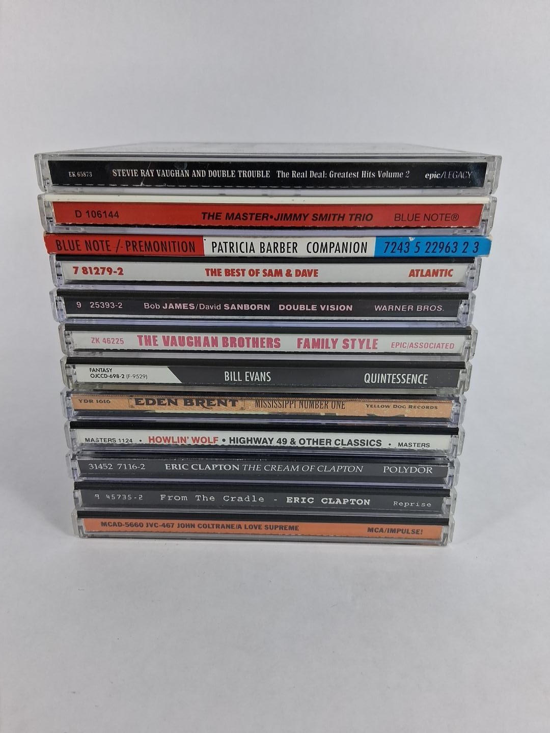 12 CD Lot Blue Note Jazz Blues Coltrane Jimmy Smith Patricia Barber SRV Clapton
