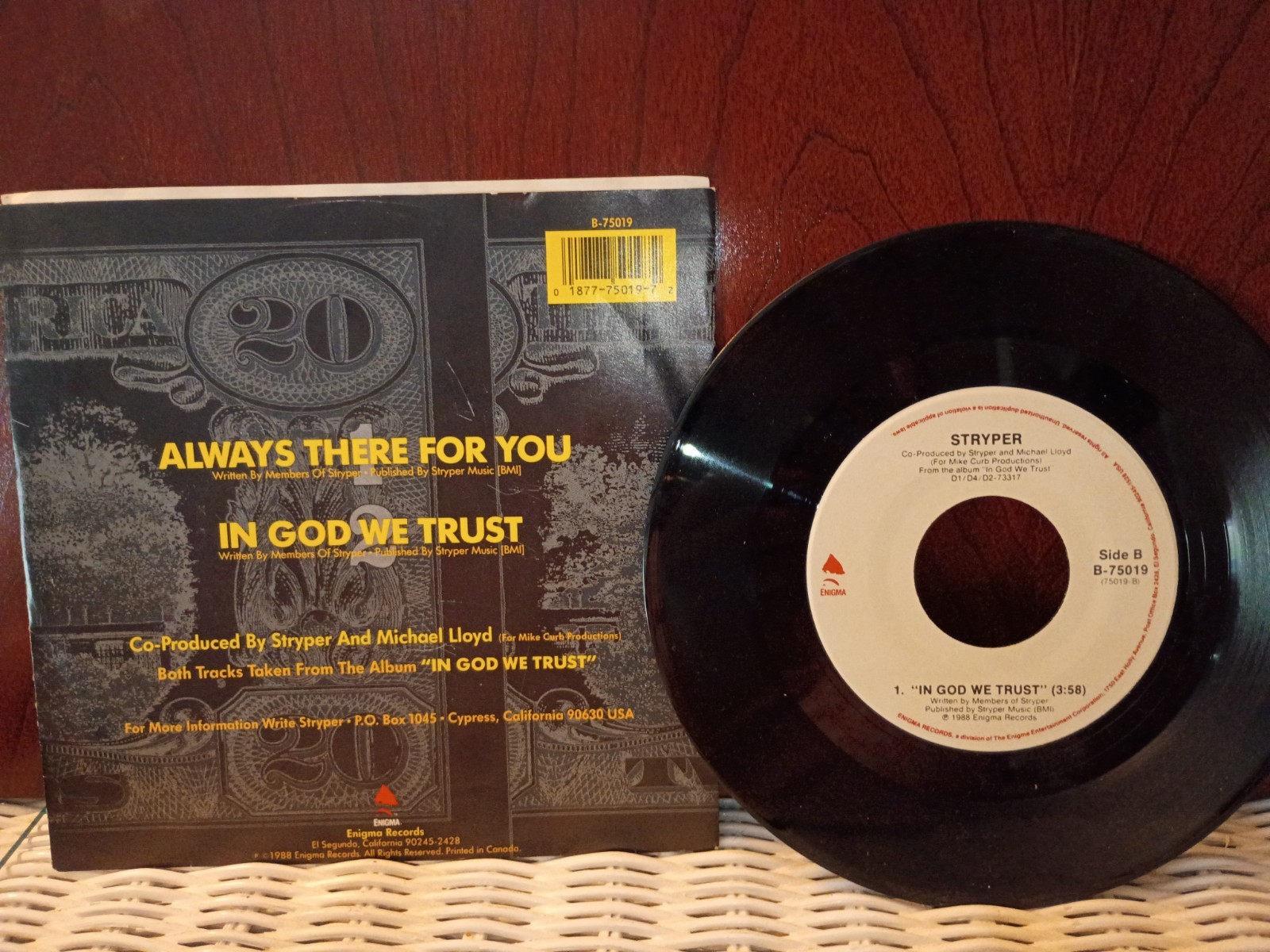 STRYPER - Always There For You 1988 Enigma UnPlayed NM