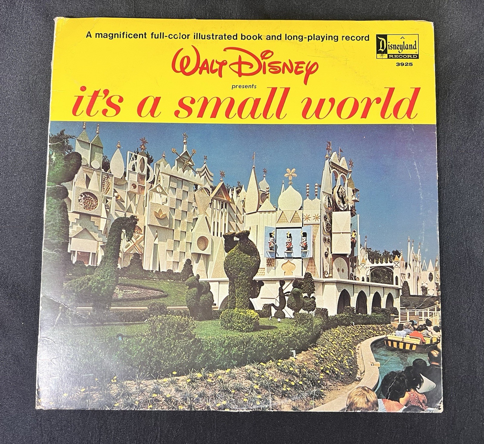 Walt Disney It\'s A Small World Record LP Vinyl 3925 & Booklet, Disneyland 1964