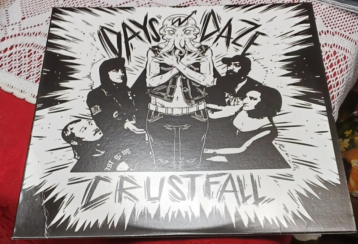 Days N Daze Crustfall Black Vinyl LP CAR043 Remastered Folk Punk VG+-NM