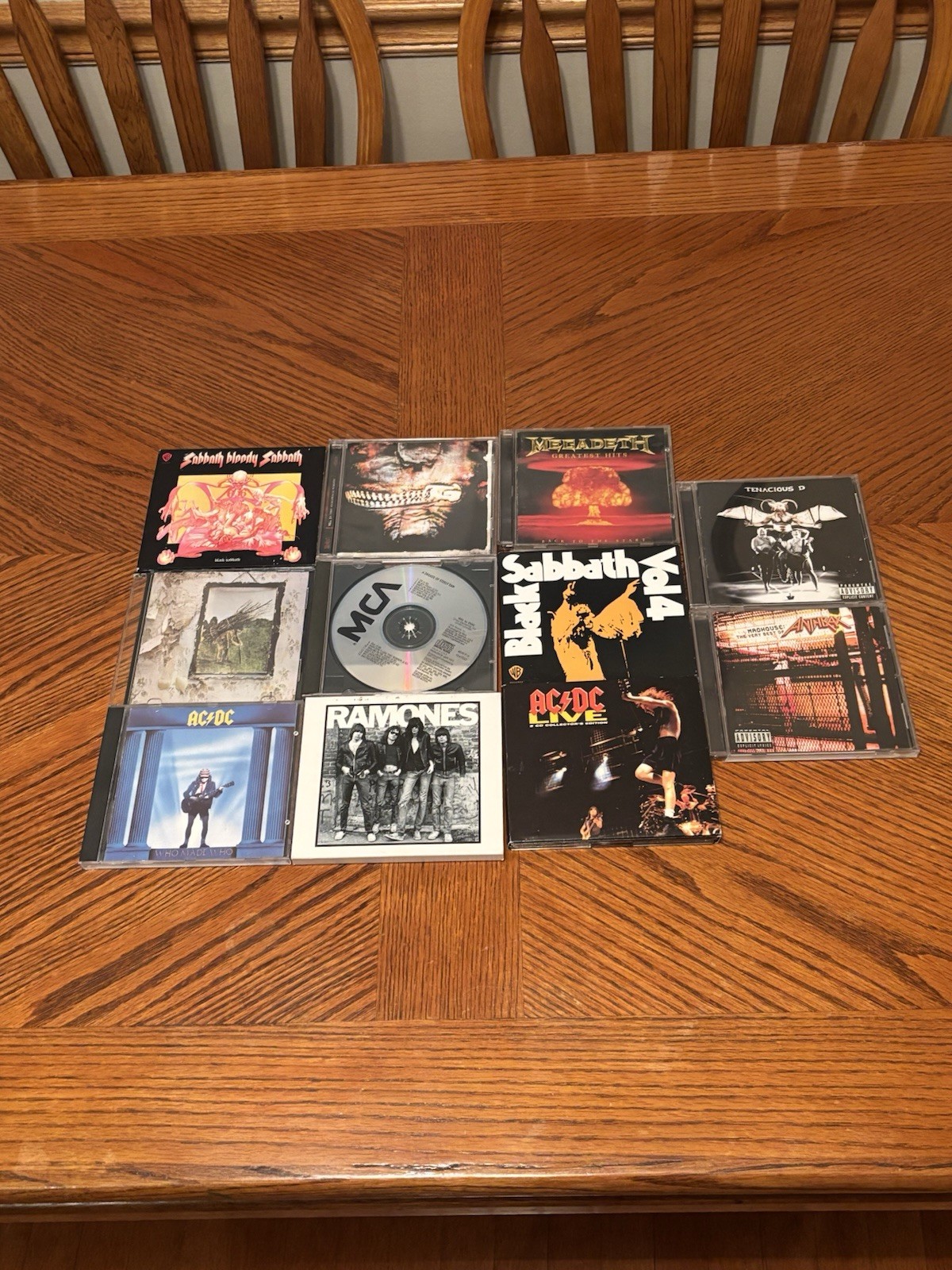Rock & Metal CD Lot (11 Albums) - Black Sabbath, Slipknot, AC/DC, Ramones, Etc