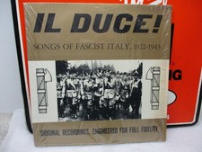 VINTAGE RECORD IL DUCE  SONGS OF FACIST ITALY 1922-1943 WW2 MUSSOLINI picture