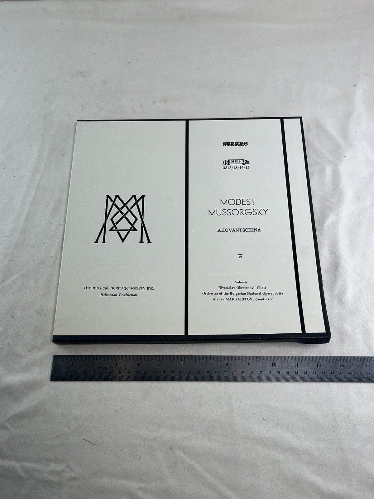 Modest Mussorgsky Khovantschina MHS 3212/13/14/15 Vinyl LP Box Set W/ Leaflet M-