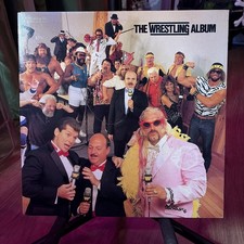 WWF The Wrestling Album Vinyl LP (BFE 40223) 1985 CBS Epic Records PROMO COPY picture