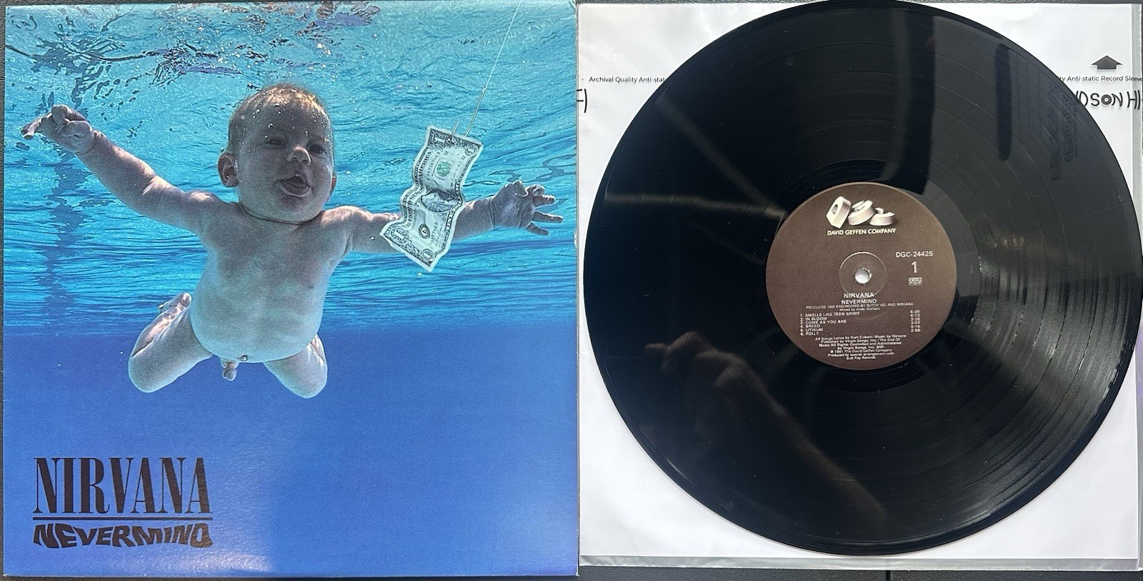 Nirvana Nevermind 1991 US Original MASTERDISK First Pressing Vinyl Record 