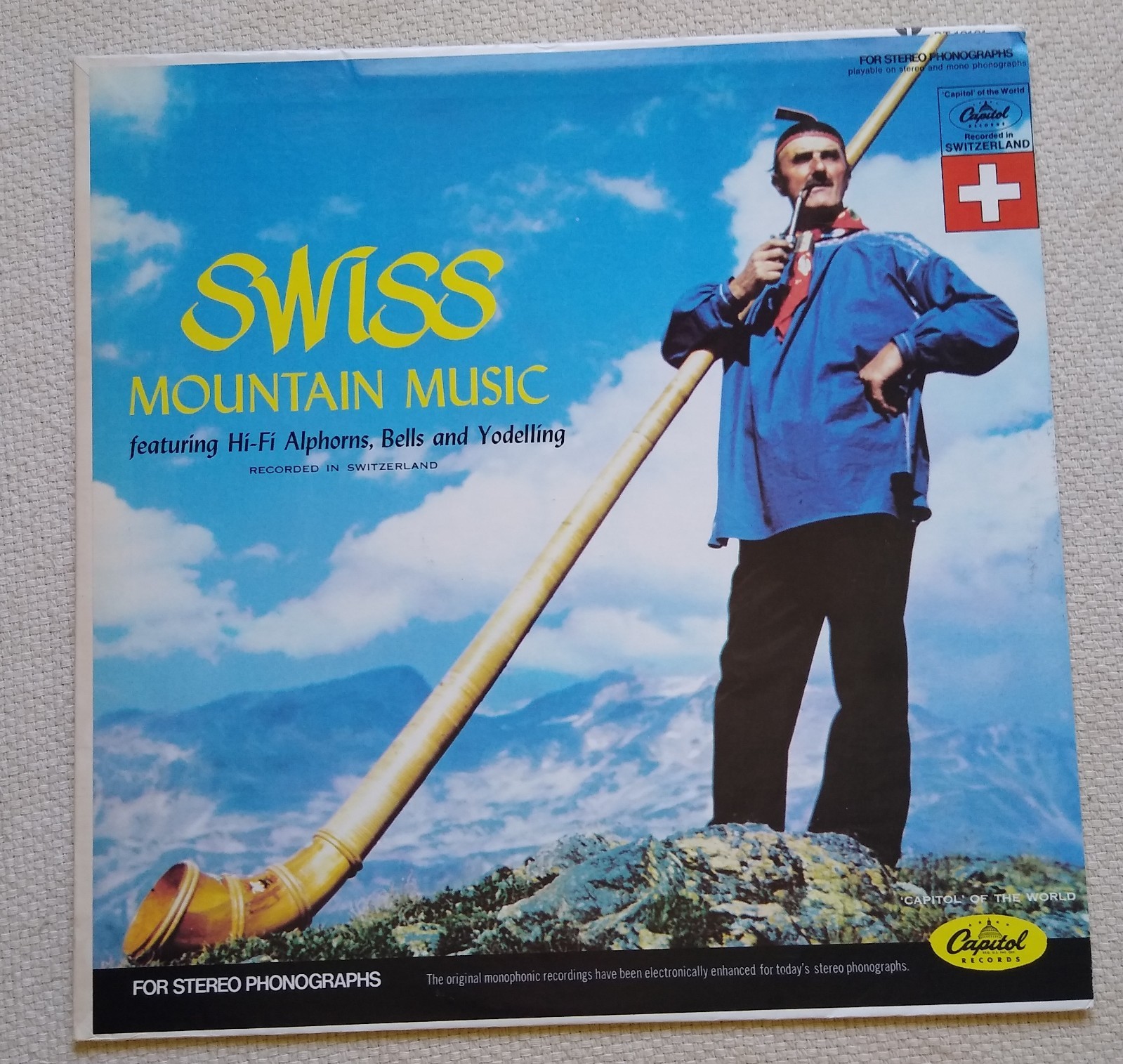 Swiss Mountain Music Featuring Hi-Fi Alphorns, Bells and Yodelling Capitol DT 