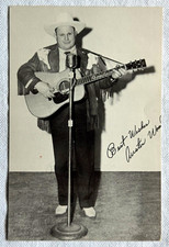 Austin Wood Signed RPPC Musician w/ Guitar Divided Back Unposted 5.5x3.5