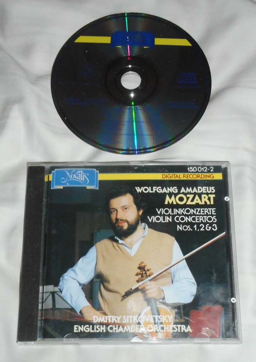 MOZART: Violin Concertos Nos. 1, 2 & 3 - CD 1987 Novalis SWITZERLAND