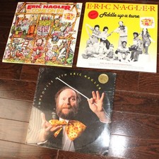 3 x mint sealed Eric Nagler LPs Come On In Fiddle Up A Tune 1982 Improvise With picture