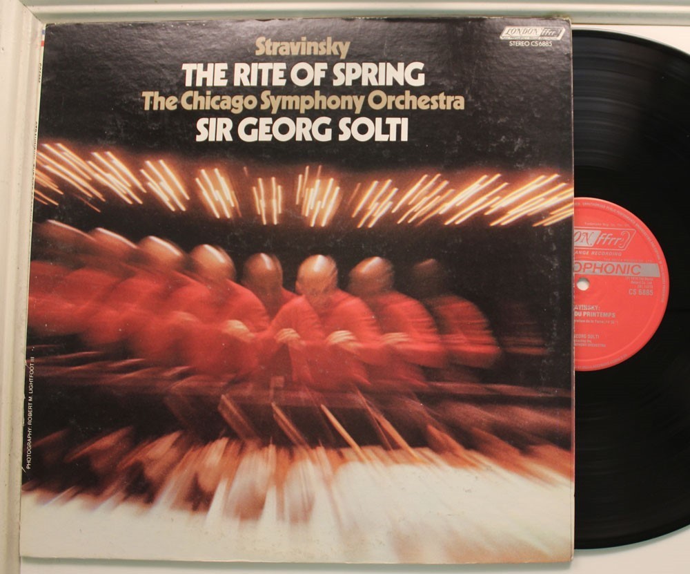 Sir Georg Solti Lp Stravinsky The Rite Of Spring On London - Vg++ / Vg++