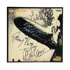 Choose any 6 LED ZEPPELIN Autographed Album Cover Reprint. Framed, Ready to hang picture